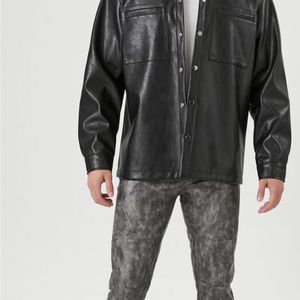 NWT FOREVER 21 unisex Faux Leather Pants Size 33